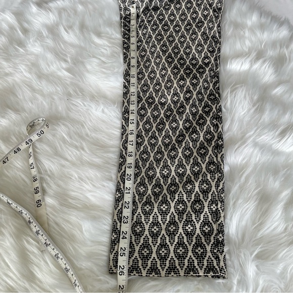 Merona Black and White Pattern Embroidered Classic Ankle Pant Chino Sz 6 - Picture 13 of 16